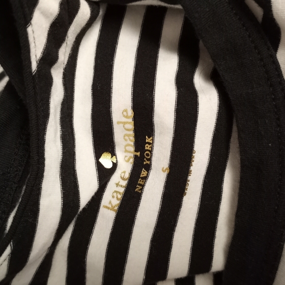 Final Sale  - KATE SPADE Striped Tank Dress w/Keyhole Back - Picture 3 of 5